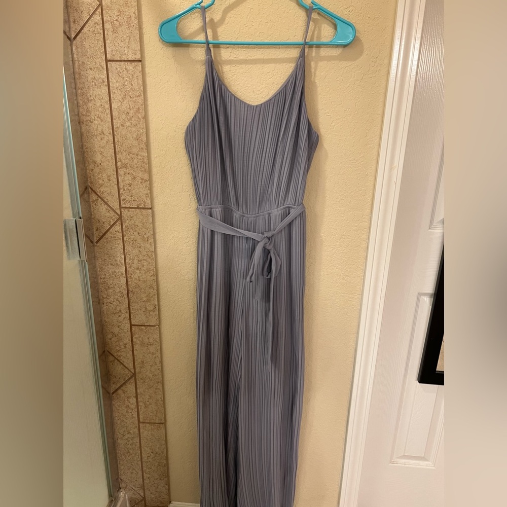 Greyish lavender dressy jumpsuit